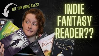indie fantasy book recommendations // indie fantasy reader tag