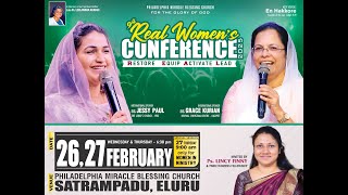 PMBC || 27th FEB || 9th REAL Women's Conference || Ps. Finny Abraham || Sis. Jessy Paul