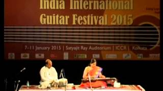 Dr. Kamala Shankar performing  Shankar Guitar at India International Guitar Festival 2015