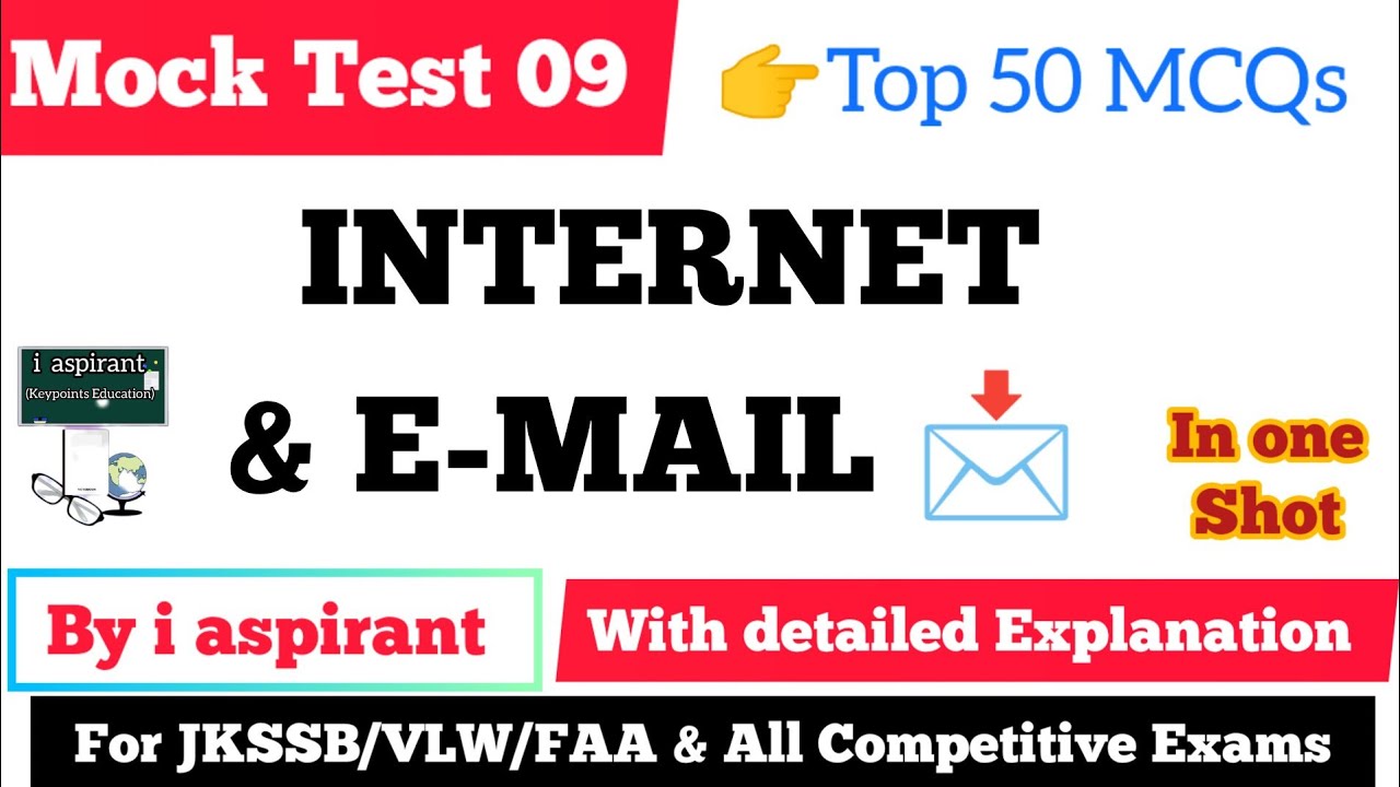 Top 50 MCQs | Internet And Email | Computer Awareness | Jkssb VLW ...