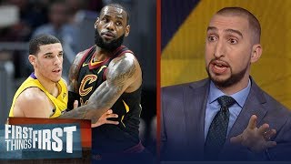 Nick Wright reacts to LeBron's Cavs losing to Lonzo's Lakers | FIRST THINGS FIRST