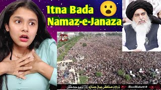 Indian Reaction : Namaz E Janaza Drone View Of Allama Khadim Hussain Rizvi | Khadim Hussain Janaza