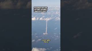 Passenger on plane captures Artemis II launch into space