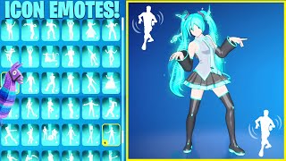 ALL ICON SERIES EMOTES \u0026 DANCES IN FORTNITE! #15