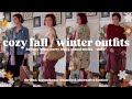 15 cozy fall / winter outfits 🍂❄️ | holidays, parties, casual | thrifted, secondhand fashion inspo