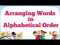 Arranging Words in Alphabetical Order