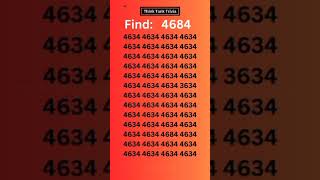 Find different no. 4684 on screen. #genius #quiz #shorts #knowledge.  AB$3