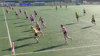 Ilona Zaishliuk 2020 rugby highlight Getxo RT