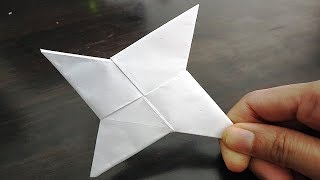 DIY - How To Make a Paper Ninja Star Shuriken - Origami | Paper Ninja Star | Shuriken