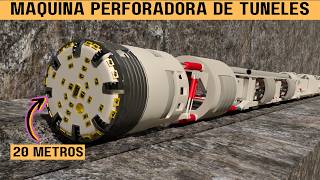 Explicación de la tuneladora (TBM) - Animación 3D