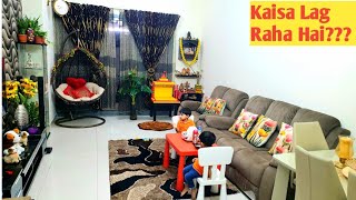 Living Room || आज बहुत थक गई हूँ काम कर कर के || Ghar Ki Setting Change Kar di || Rath Yatra Dubai