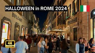 This is Halloween in Rome 2024 - Spooky 4K Walking Tour