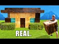 We Built A House With Real Minecraft Blocks!