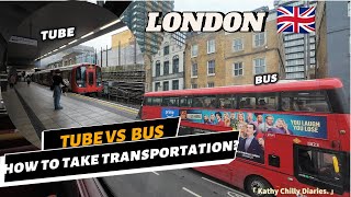 How to take the UNDERGROUND vs BUS l LONDON l beginner’s guide.