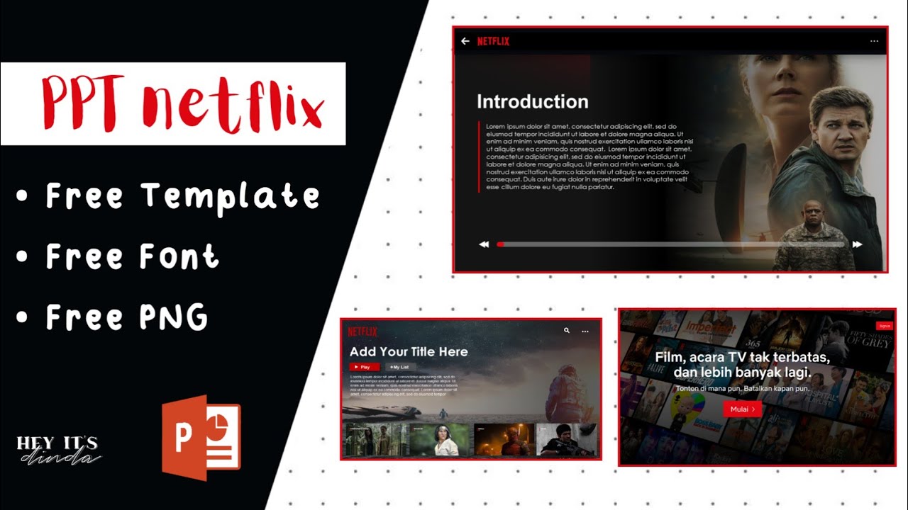 How To Make NETFLIX INSPIRED POWERPOINT Design Template | FREE TEMPLATE ...