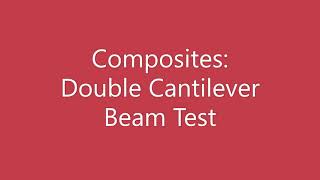 Composites DCB test