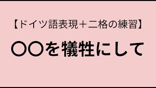 auf Kosten＋二格他【ドイツ語表現】