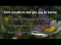 Idas Sommarvisa (karaoke - lyrics) original arrangemang