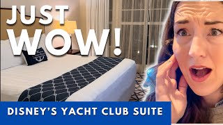 Disney's Yacht Club Has the BIGGEST Rooms We've Ever Seen! + Club Lounge Gluten Free!