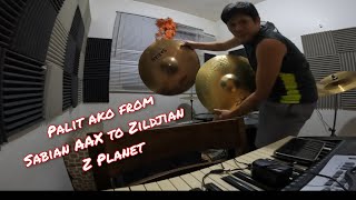 Sabian AAX to Zildjian Z planet Set cymbals