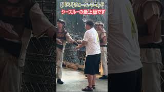 【USJ】ウォーターワールド 強そうな人の水かけ！ #Shorts