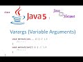 Variable Arguments in java 5.