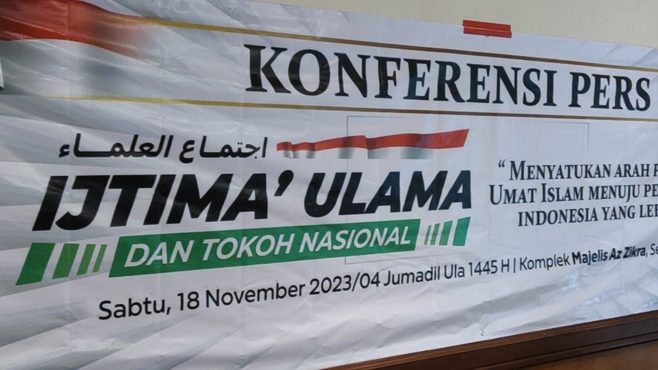 🔴LIVE ‼️ KONFERENSI PERS IJTIMA'ULAMA DAN TOKOH NASIONAL DI JAKARTA ...