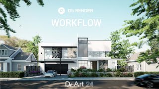 D5 Render : Tutorial : Photorealistic 3D Exterior Rendering WorkFlow