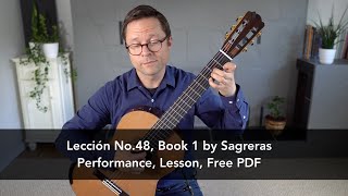 Lección No.48 by Sagreras, Free PDF and Lesson for Classical Guitar