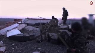 Novorossian Rebels Attack Ukrainian Military Positions With Heavy Machine Guns