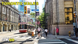 Downtown Toronto Walk (Narrated) - King Street East on July 23 [4K]