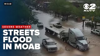 WEATHER: Significant flooding rushes through Moab streets