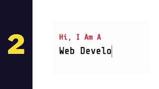 How To Create Typewriter Effect Using HTML, CSS & JavaScript - Part 2