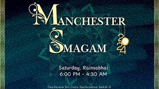 LIVE: Manchester Smagam UK | Saturday Rainsabhi | 14 Dec 2024 | Gurbani Shabad Keertan