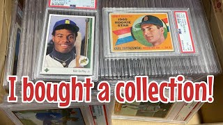 I bought a collection of PSA superstar/HOF baseball rookies! (And what I plan to do with them)