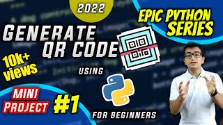 [HINDI] Generate QR Code using Python for Beginners 2021🔥| Epic Python Series Mini Project 1 #EPICPY