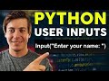 Python User Inputs Explained in 15 Minutes