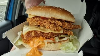 4K Accrington Restaurant drive through review 2022 Zinger Stacker meal BB5 1VV UK takeaway rated