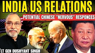Why Does China Get Nervous About India US Relations I Modi Biden Meet I Lt Gen Dushyant SIngh I Aadi