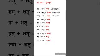 शतृ प्रत्ययः पुल्लिङ्गे।@Maaheshwara Learning Sanskrit || for Sanskrit studies ||