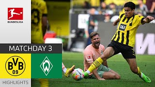 Borussia Dortmund - Werder Bremen 2-3 | Highlights | Matchday 3 – Bundesliga 2022/23