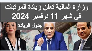 وزارة المالية تعلن زيادة المرتبات فى شهر 11 نوفمبر 2024 زياده المرتبات الجديده 2024 اخبار مصر اليوم