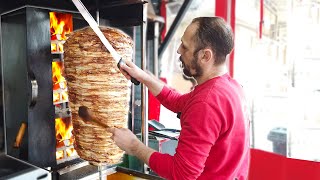 ODUN ATEŞİNDE SOSLU TAVUK DÖNER | Sokak Lezzetleri | İzmir Yemek Turu