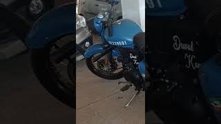 Royal Enfield classic signals airborne blue colour 2022 modified