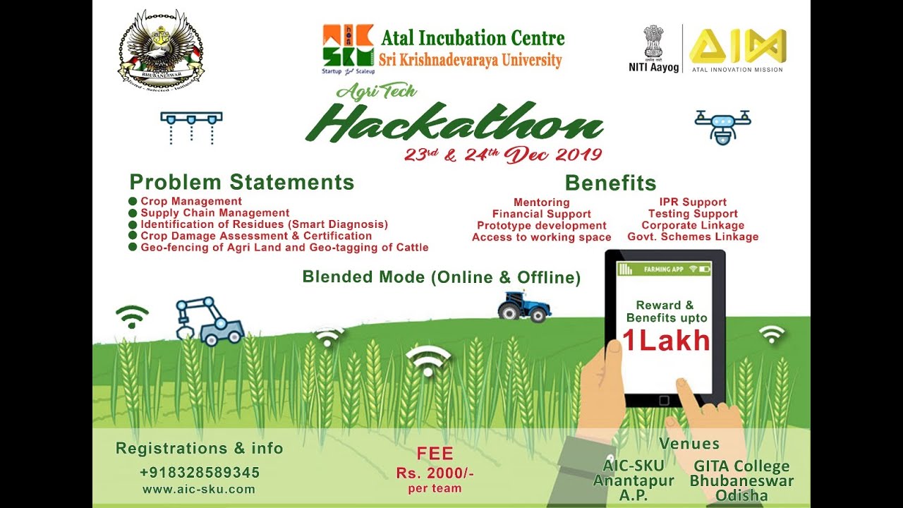 Agri Tech Hackathon 2019 Youtube