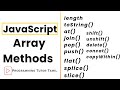 All Array Methods in Javascript in Tamil |JavaScript Tutorial |ProgrammingTutorTamil