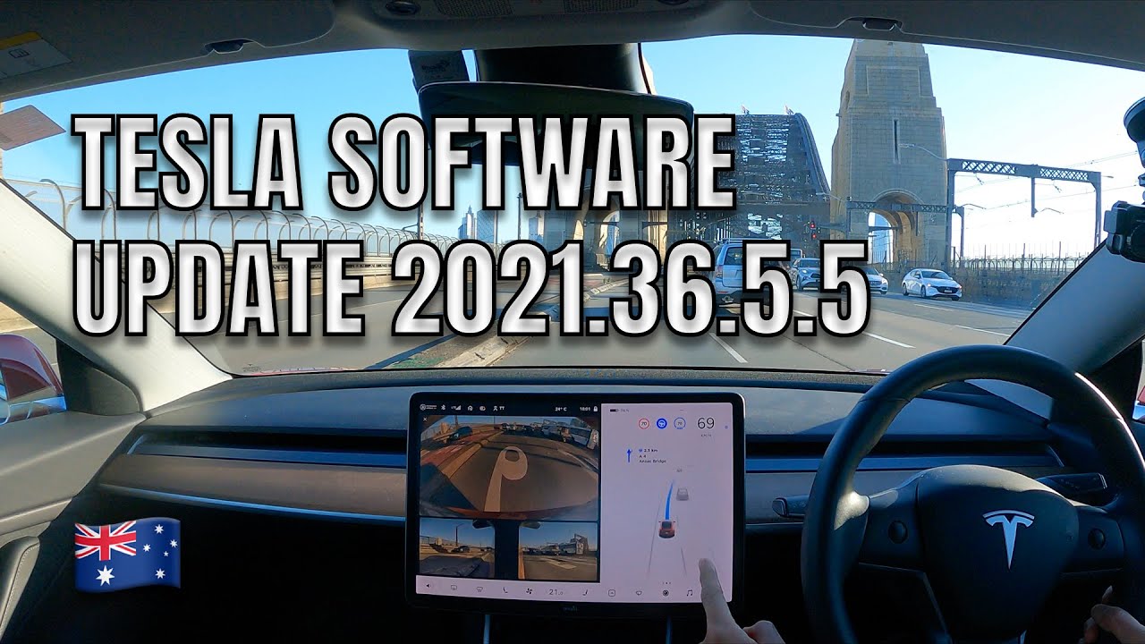 TESLA SOFTWARE UPDATE 2021.36.5.5 Navigate On Autopilot Demonstration ...