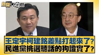 王定宇柯建銘差點打起來了？民進黨挑選聽話的狗證實了？【新聞大白話】20250107-1｜葉元之 李明賢 陳揮文