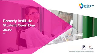 Doherty Institute Virtual Student Open Day 2020