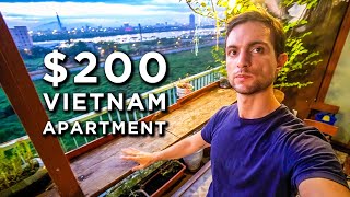$200 Per Month Vietnam Apartment Tour (Da Nang City)